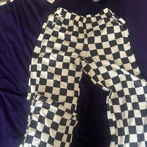 Black and White Checkered Pants